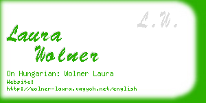 laura wolner business card
